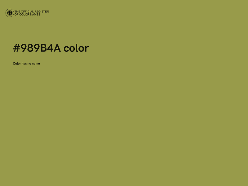 #989B4A color image