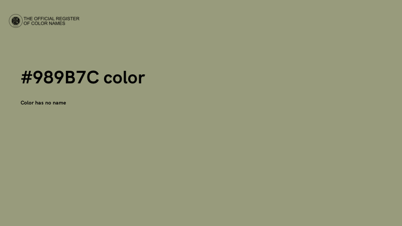#989B7C color image