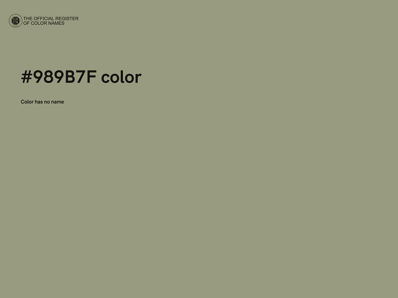 #989B7F color image