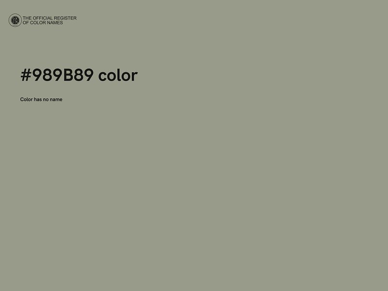 #989B89 color image