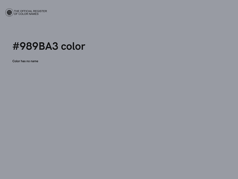 #989BA3 color image