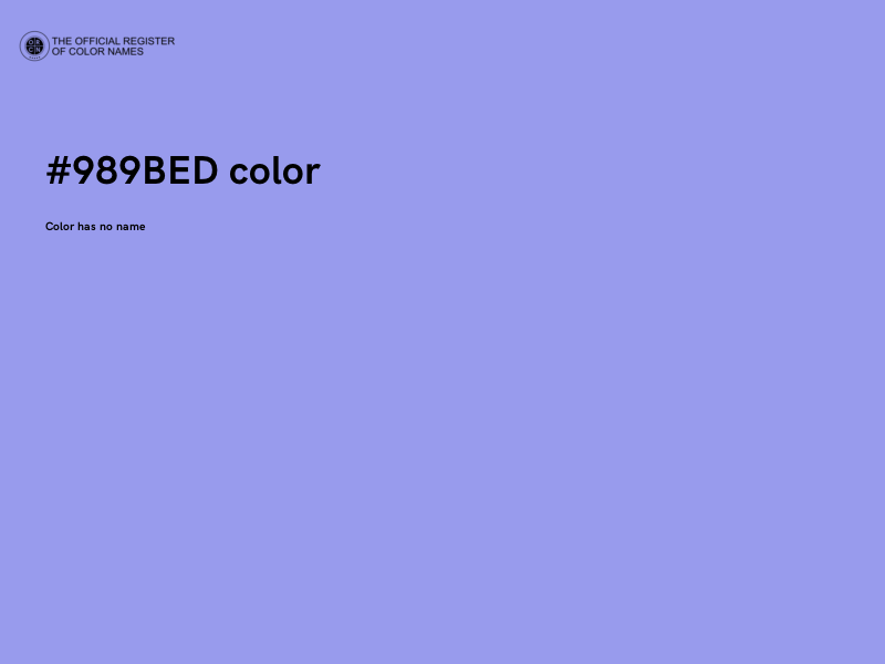 #989BED color image