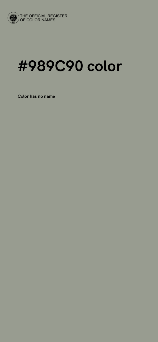 #989C90 color image