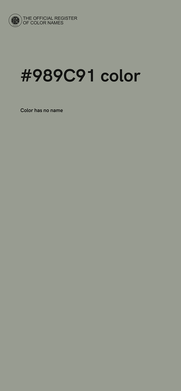 #989C91 color image