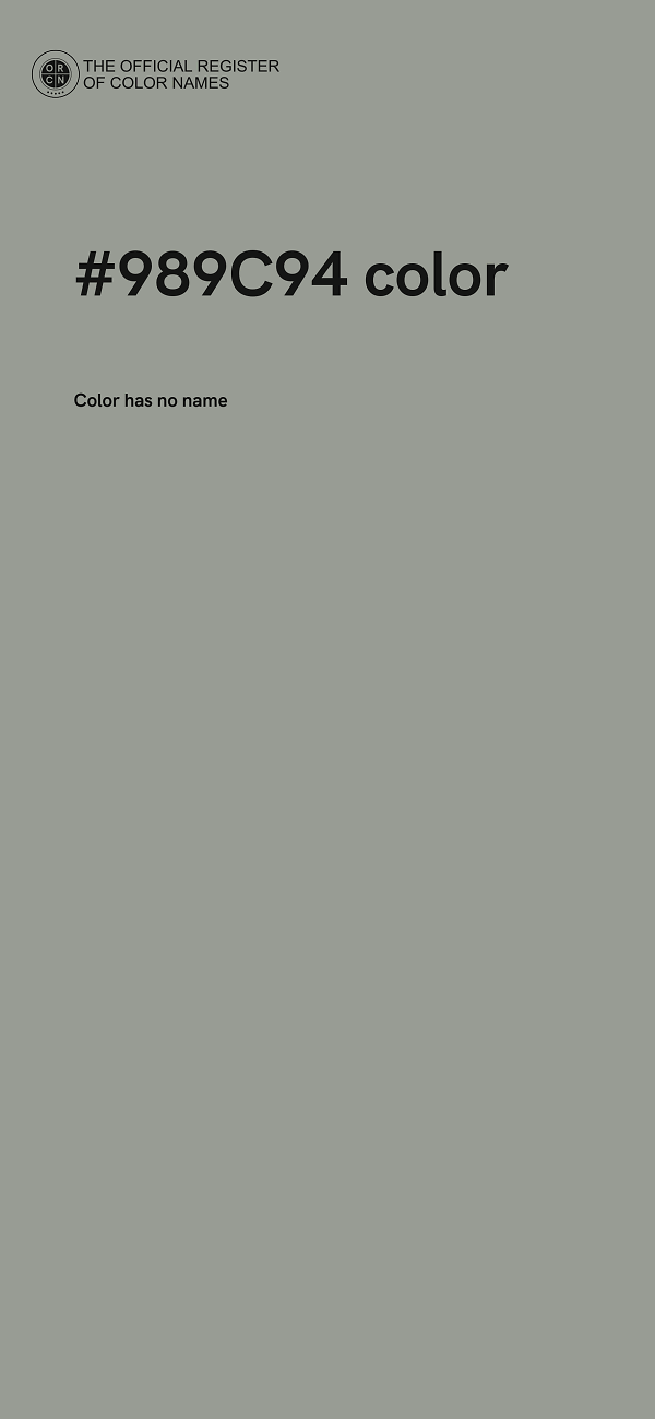 #989C94 color image