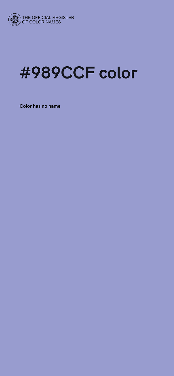 #989CCF color image