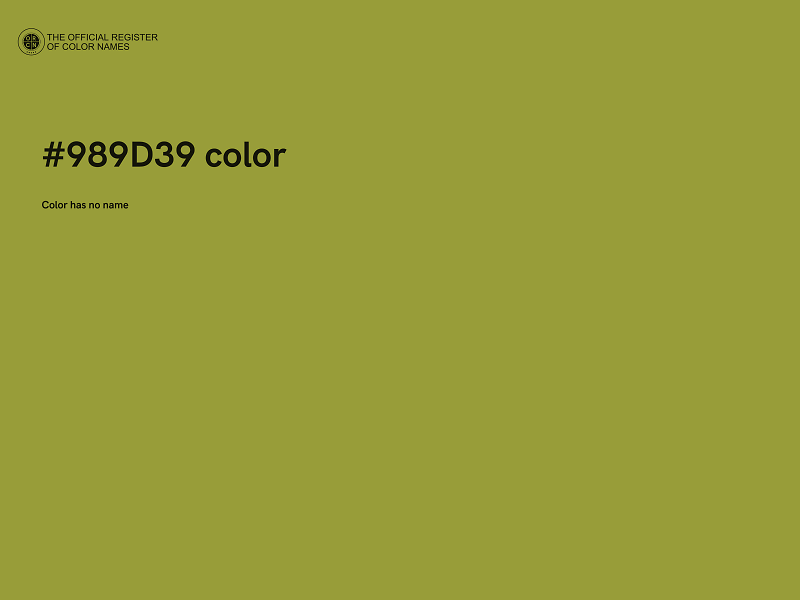 #989D39 color image