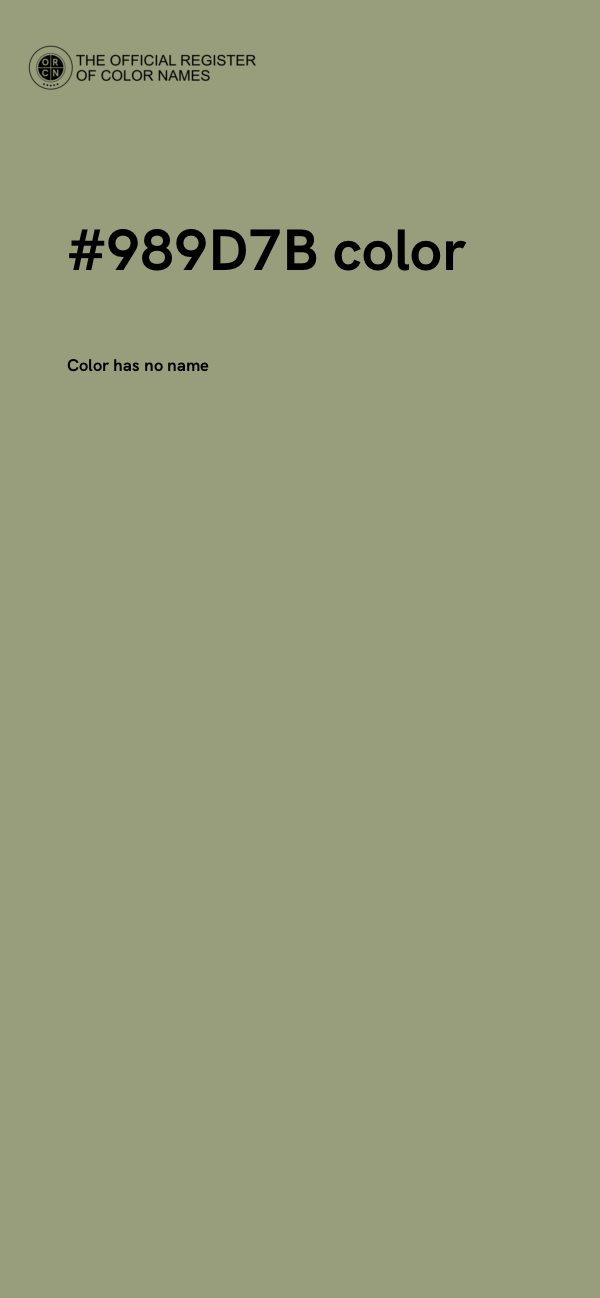 #989D7B color image