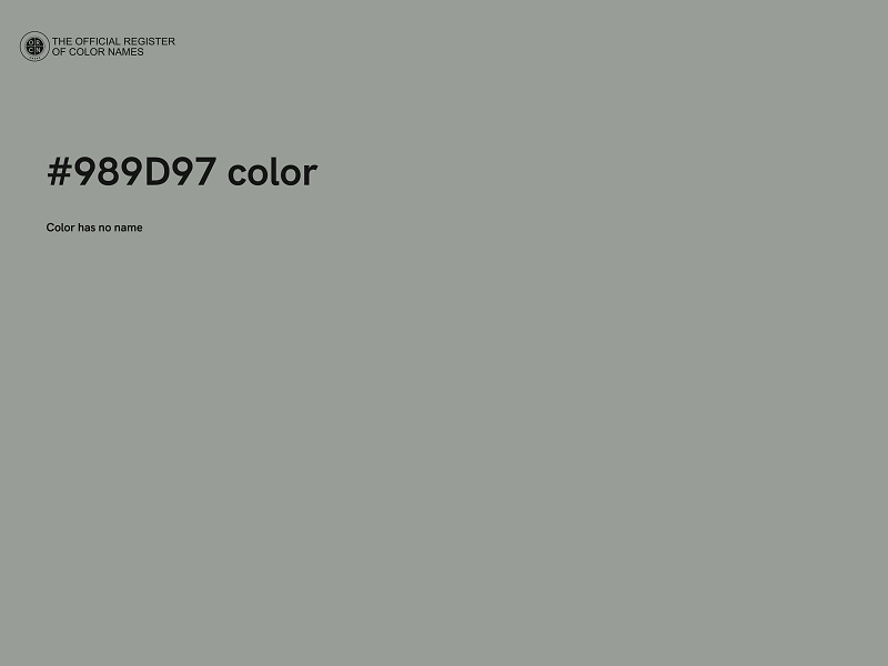 #989D97 color image