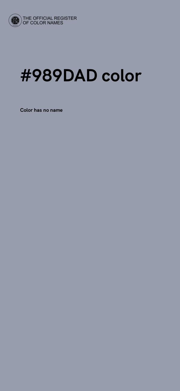 #989DAD color image