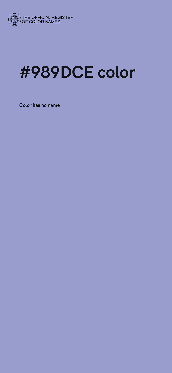#989DCE color image