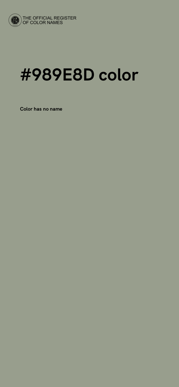 #989E8D color image