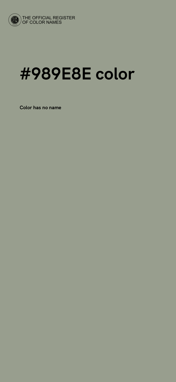 #989E8E color image