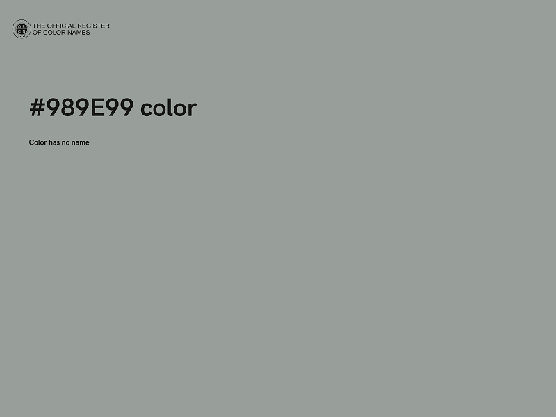 #989E99 color image