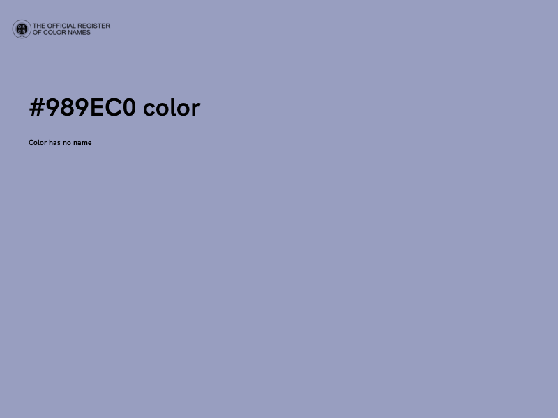 #989EC0 color image