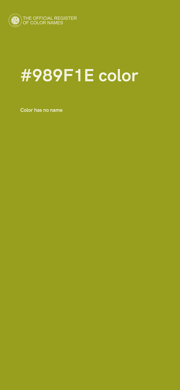 #989F1E color image