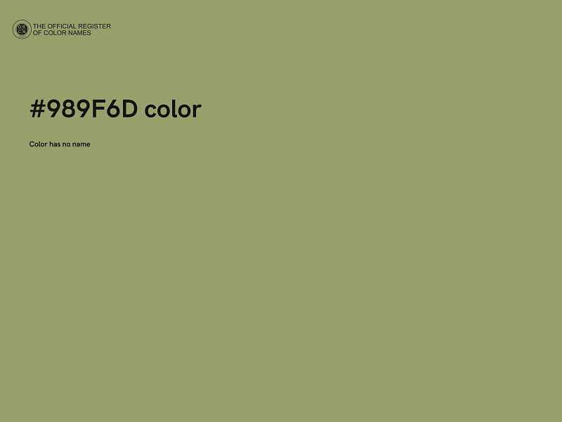 #989F6D color image