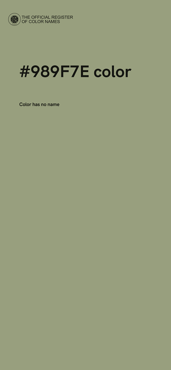 #989F7E color image