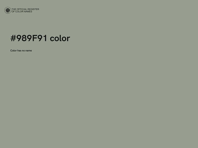#989F91 color image