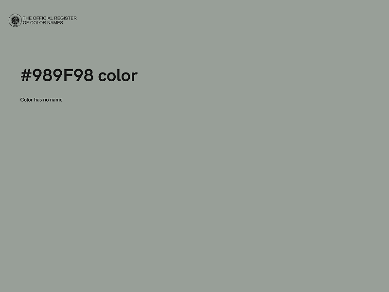 #989F98 color image