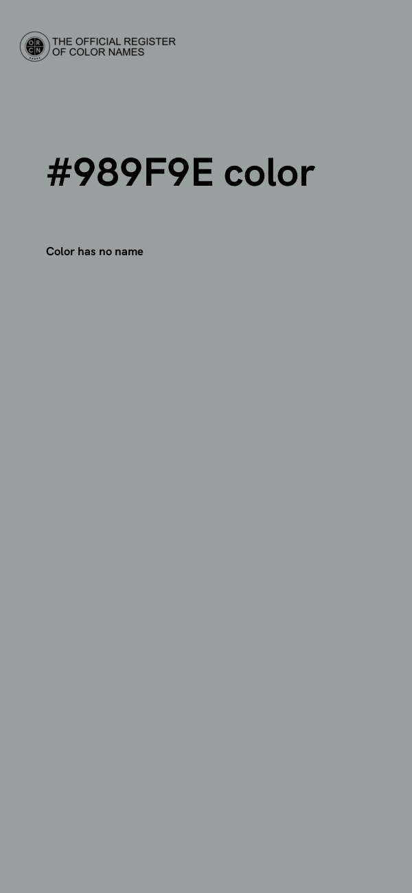 #989F9E color image