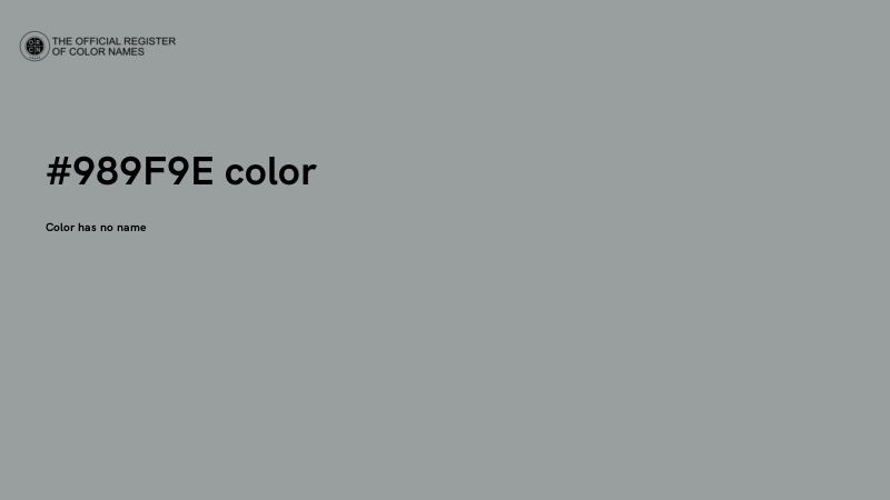 #989F9E color image