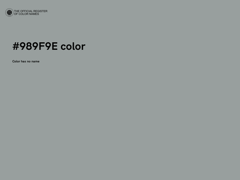 #989F9E color image