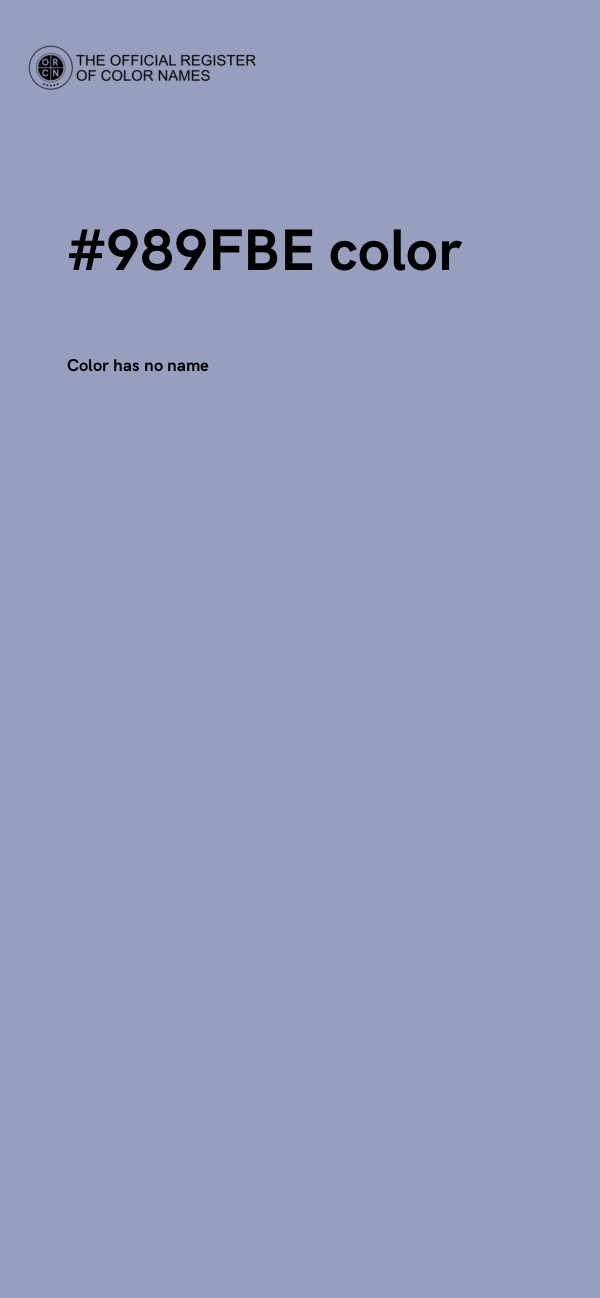 #989FBE color image