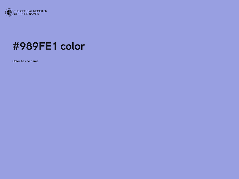 #989FE1 color image