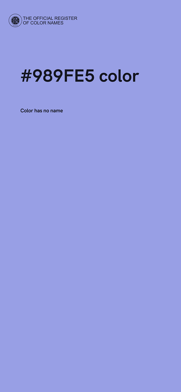 #989FE5 color image