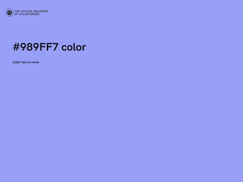 #989FF7 color image