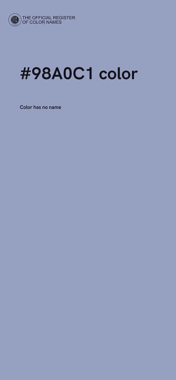 #98A0C1 color image
