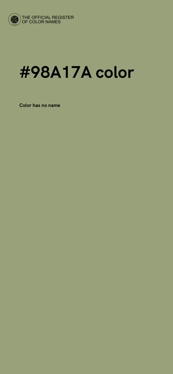 #98A17A color image