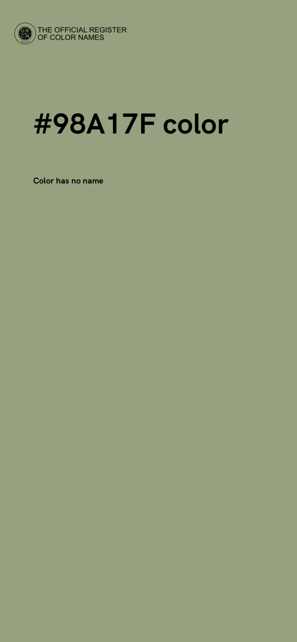 #98A17F color image