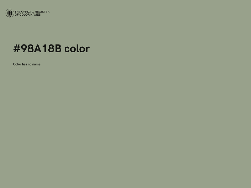 #98A18B color image