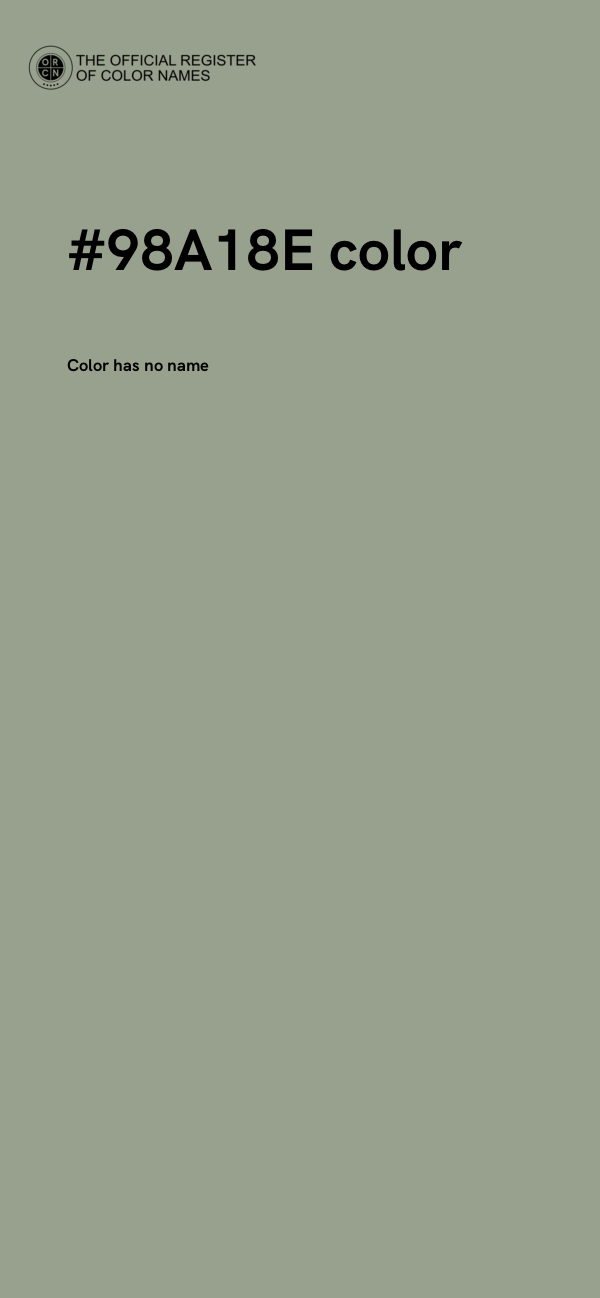 #98A18E color image