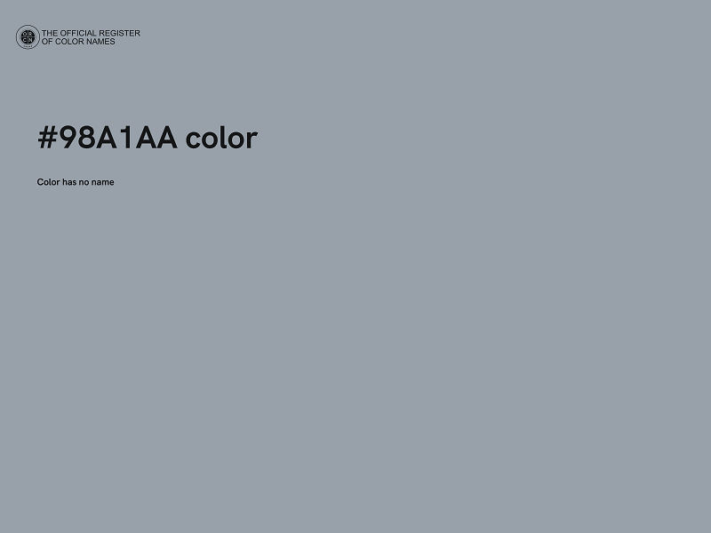 #98A1AA color image