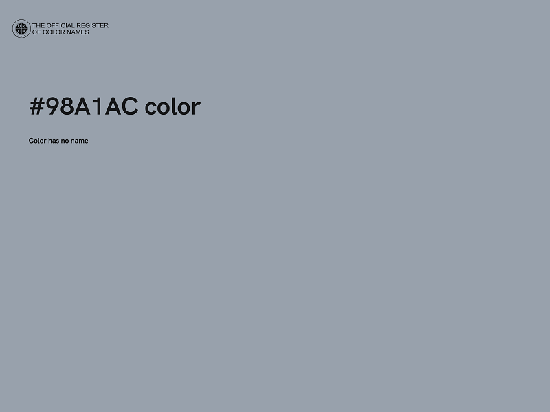 #98A1AC color image