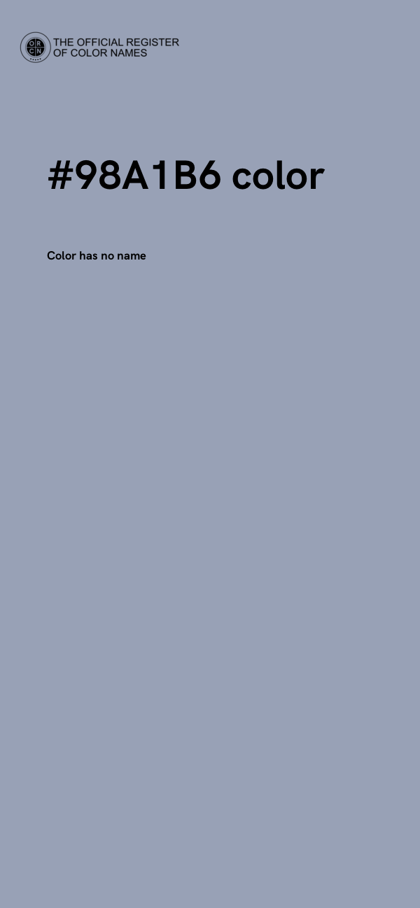 #98A1B6 color image