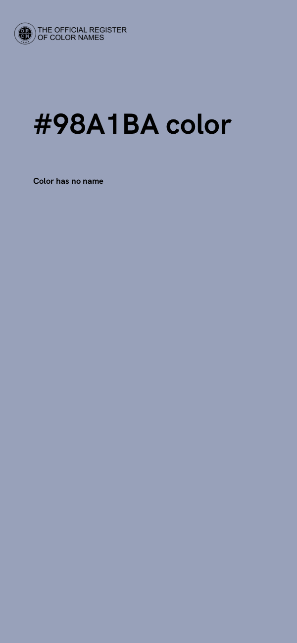 #98A1BA color image