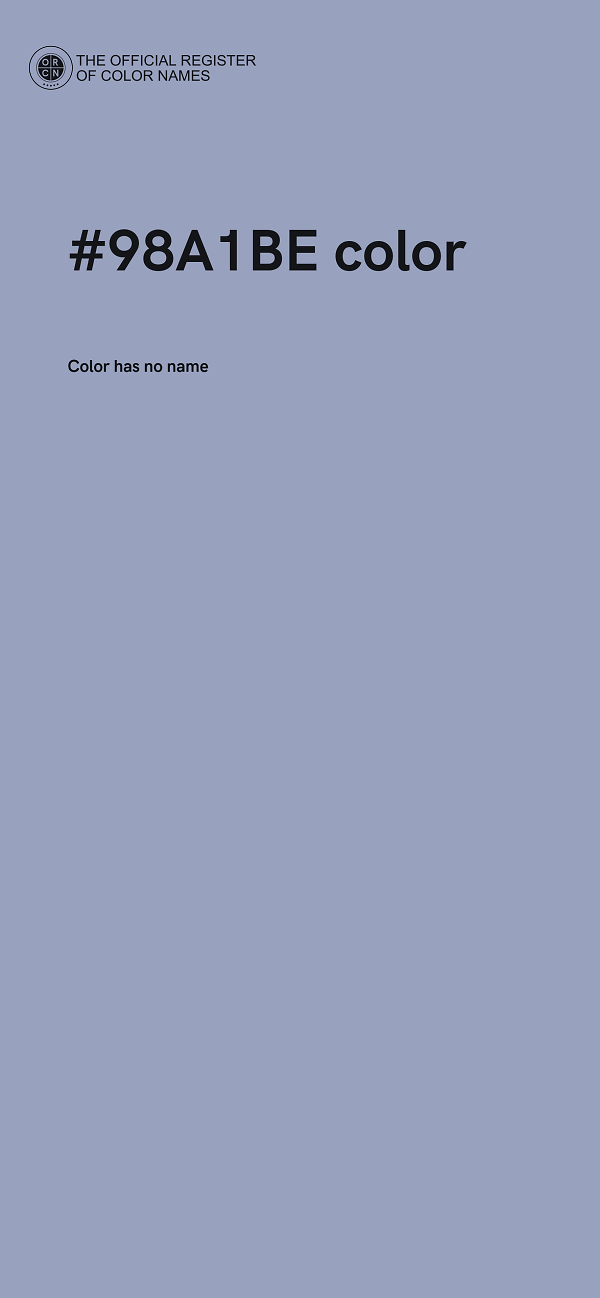 #98A1BE color image