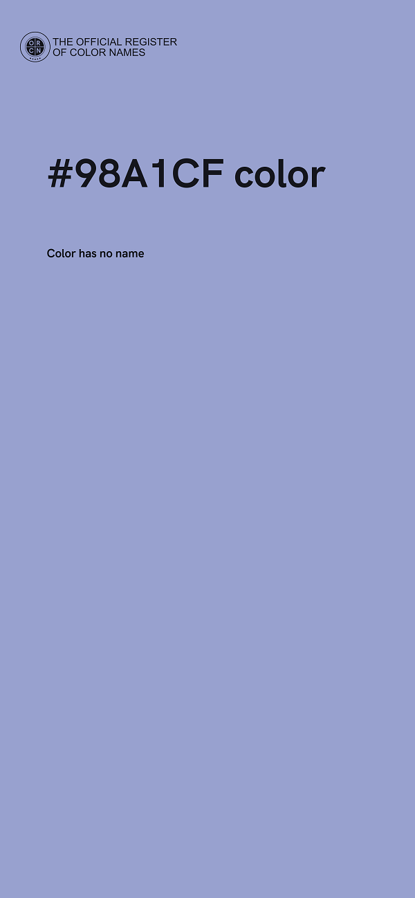 #98A1CF color image