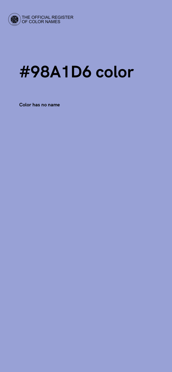 #98A1D6 color image