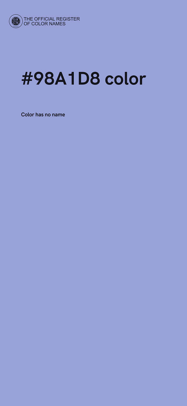 #98A1D8 color image