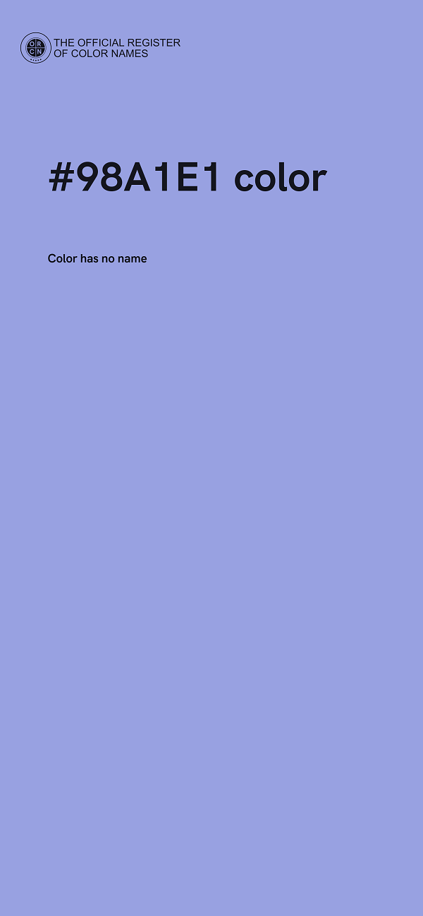 #98A1E1 color image