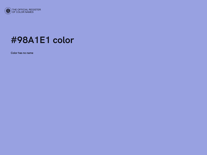 #98A1E1 color image