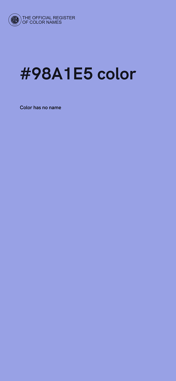 #98A1E5 color image