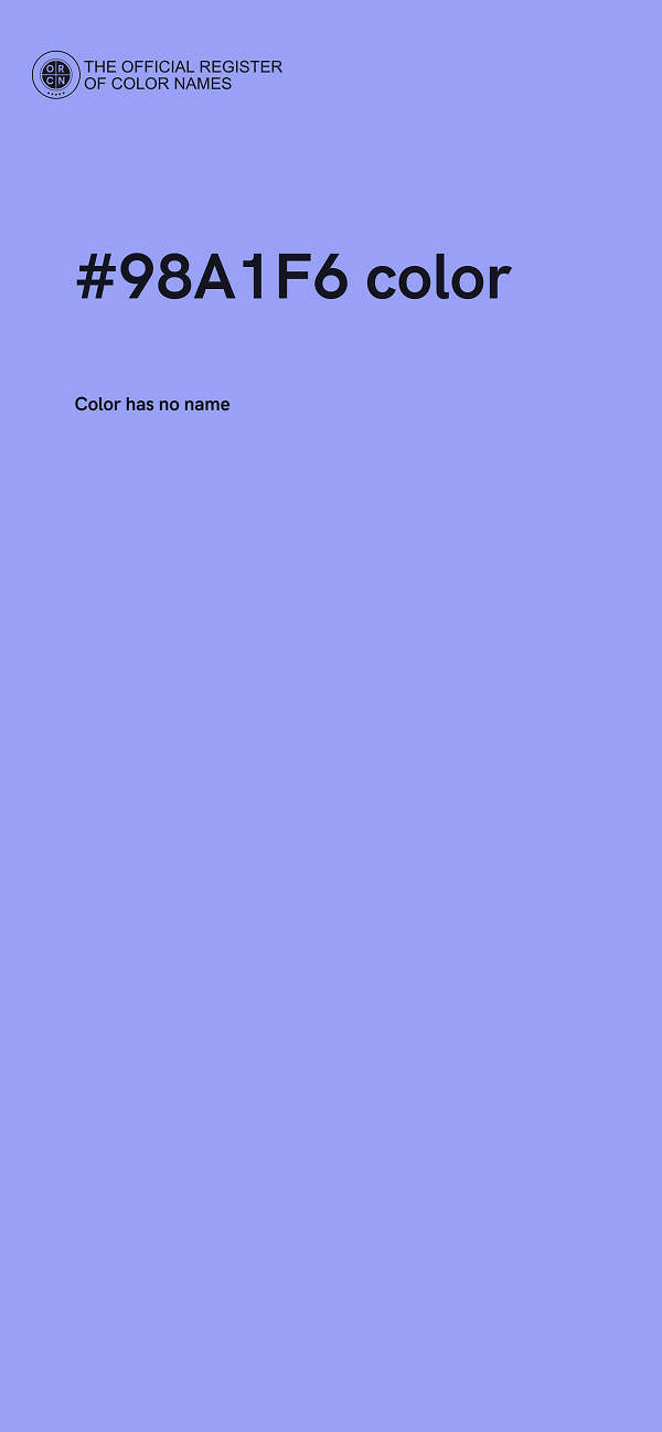 #98A1F6 color image