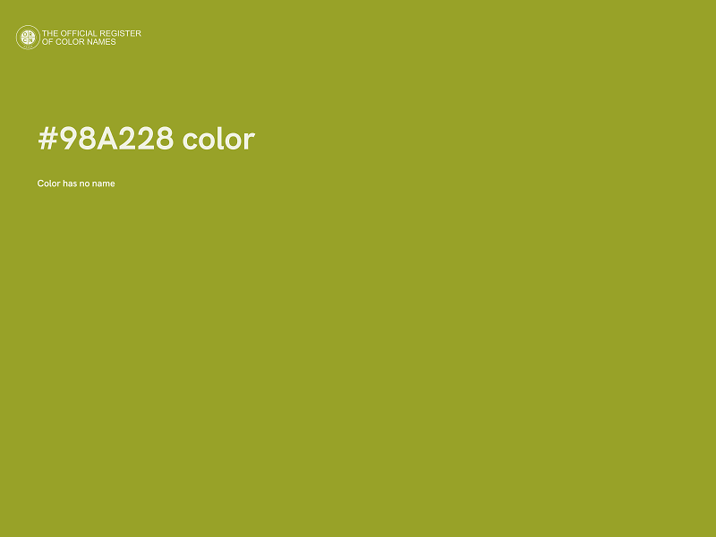 #98A228 color image