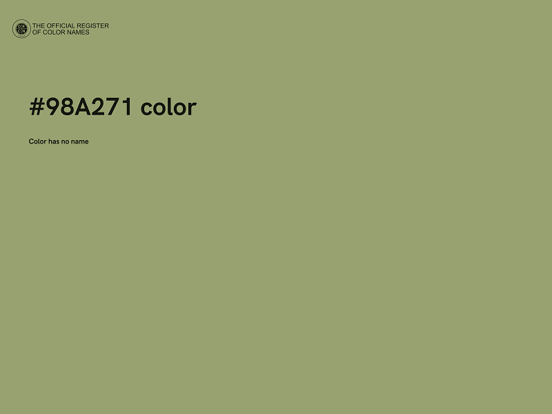 #98A271 color image